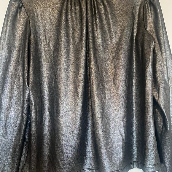 DEREK LAM - 10 CROSBY - BRAND NEW SILVER METALLIC TOP WITH LABELS - Picture 4 of 5